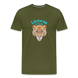 Lioness of God - Unisex Premium T-Shirt - olive green