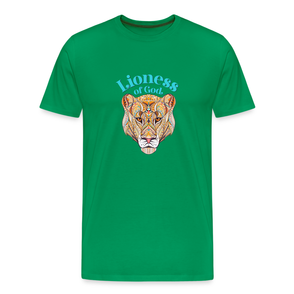 Lioness of God - Unisex Premium T-Shirt - kelly green