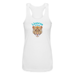 Lioness of God - Women’s Performance Racerback Tank Top - white