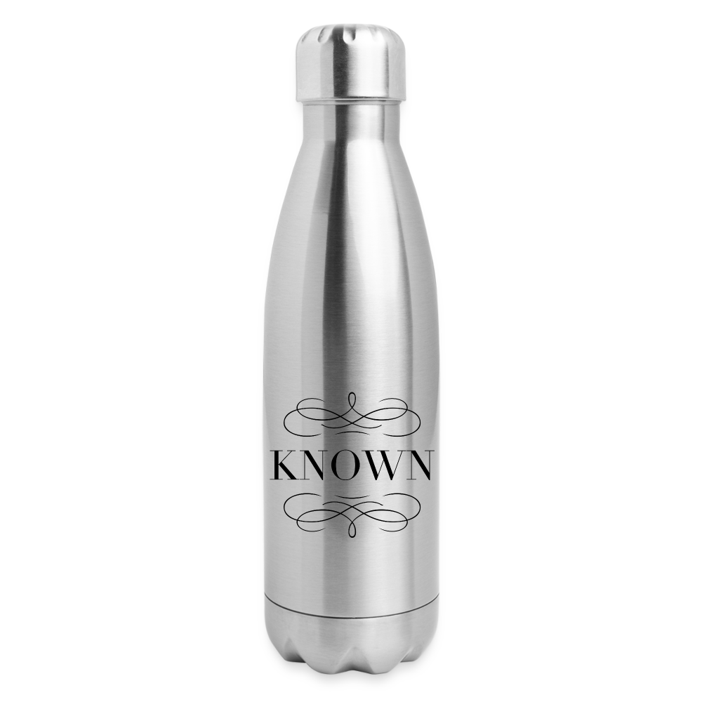 Known - Insulated Stainless Steel Water Bottle - silver