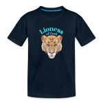 Lioness of God - Kid’s Premium Organic T-Shirt - deep navy