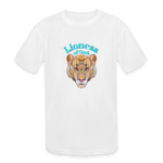 Lioness of God - Kids' Moisture Wicking Performance T-Shirt - white