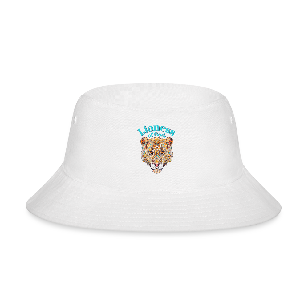 Lioness of God - Bucket Hat - white