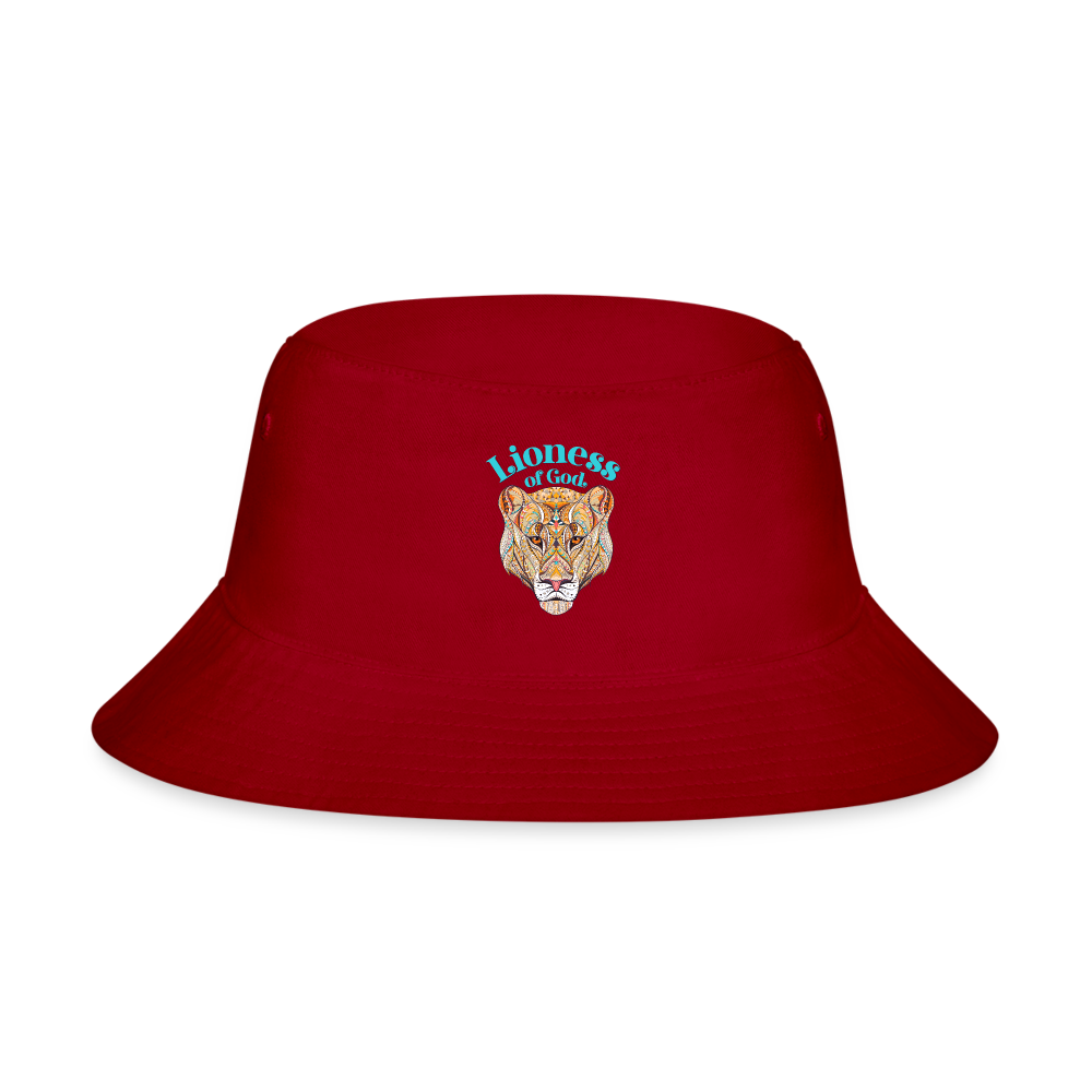 Lioness of God - Bucket Hat - red