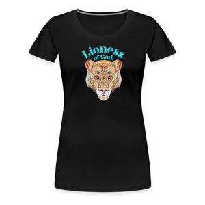 Lioness of God - Women’s Premium T-Shirt - black
