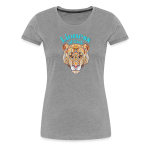 Lioness of God - Women’s Premium T-Shirt - heather gray