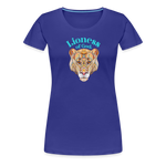 Lioness of God - Women’s Premium T-Shirt - royal blue