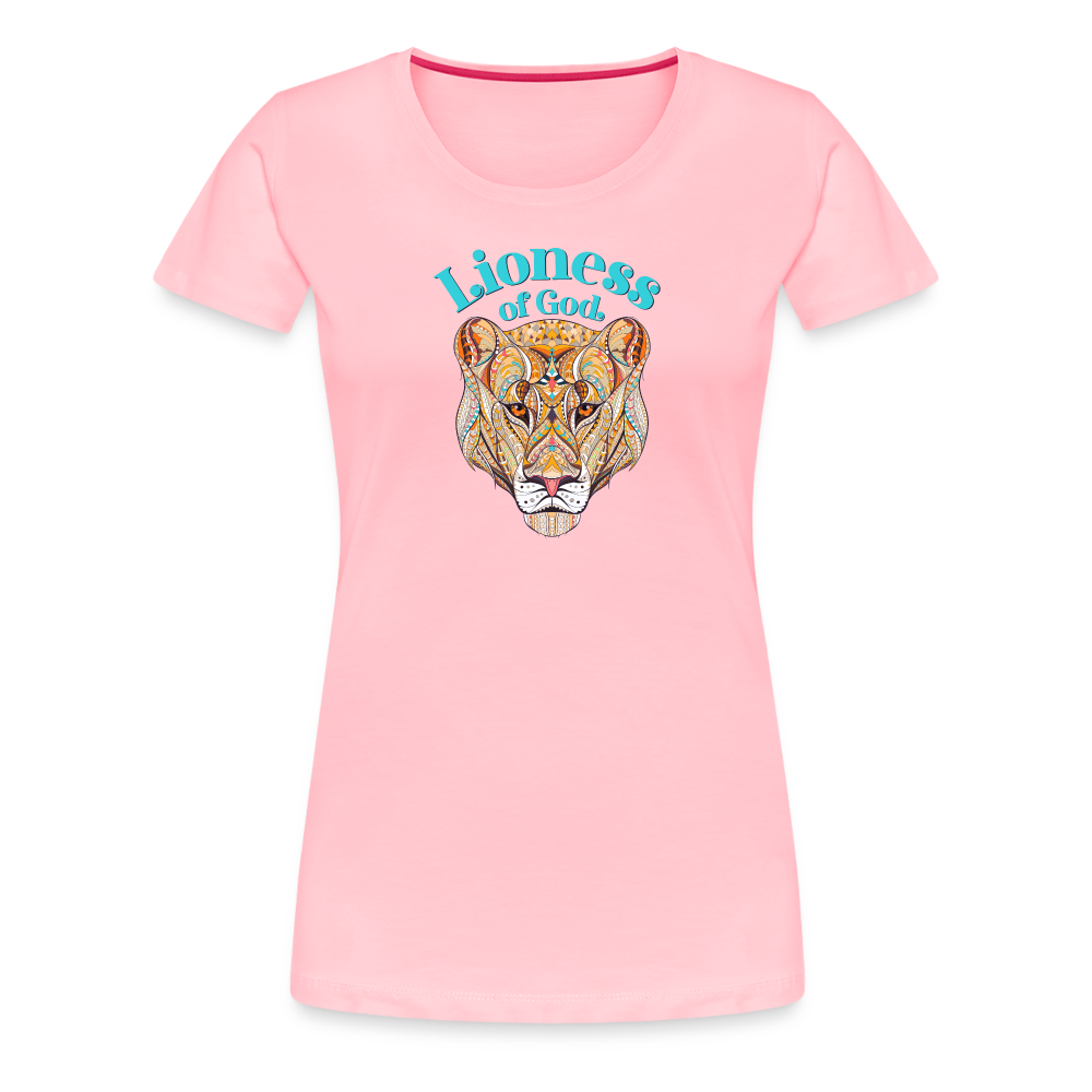 Lioness of God - Women’s Premium T-Shirt - pink