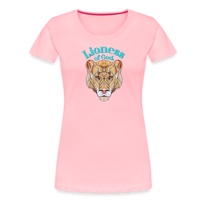 Lioness of God - Women’s Premium T-Shirt - pink