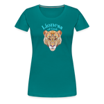 Lioness of God - Women’s Premium T-Shirt - teal