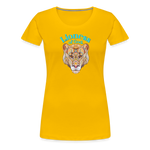 Lioness of God - Women’s Premium T-Shirt - sun yellow