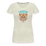 Lioness of God - Women’s Premium T-Shirt - heather oatmeal