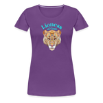 Lioness of God - Women’s Premium T-Shirt - purple
