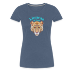 Lioness of God - Women’s Premium T-Shirt - heather blue