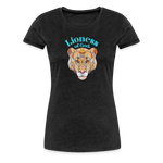 Lioness of God - Women’s Premium T-Shirt - charcoal grey