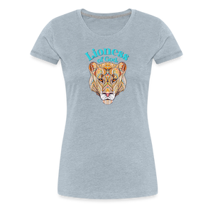 Lioness of God - Women’s Premium T-Shirt - heather ice blue