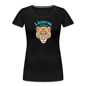 Lioness of God - Women’s Premium Organic T-Shirt - black