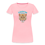 Lioness of God - Women’s Premium Organic T-Shirt - pink