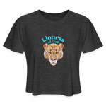 Lioness of God - Women's Cropped T-Shirt - deep heather