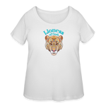 Lioness of God - Women’s Curvy T-Shirt - white