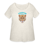 Lioness of God - Women’s Curvy T-Shirt - heather oatmeal