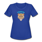 Lioness of God - Women's Moisture Wicking Performance T-Shirt - royal blue