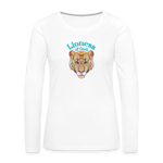 Lioness of God - Women's Premium Long Sleeve T-Shirt - white