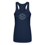 Made in the Image of God - Women’s Performance Racerback Tank Top - navy