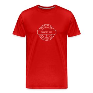 Made in the Image of God - Unisex Premium T-Shirt - red