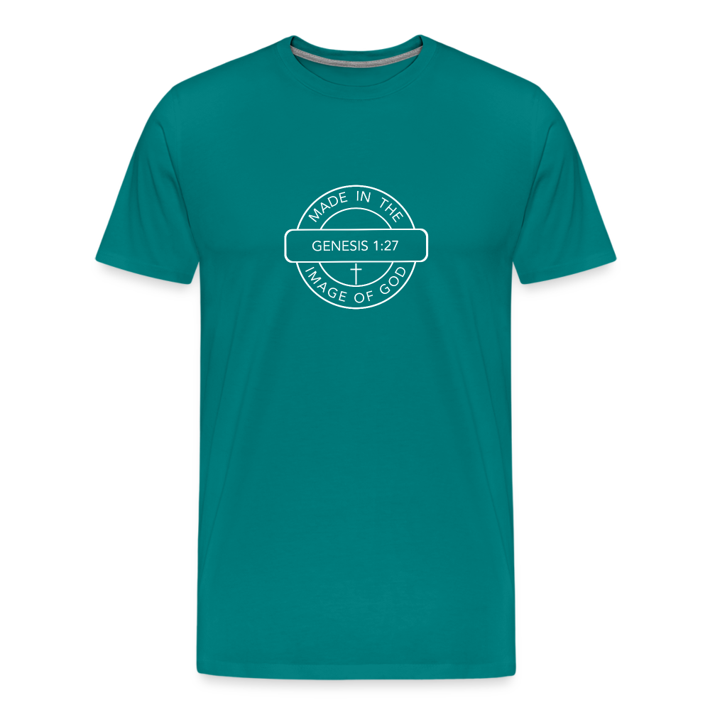 Made in the Image of God - Unisex Premium T-Shirt - teal