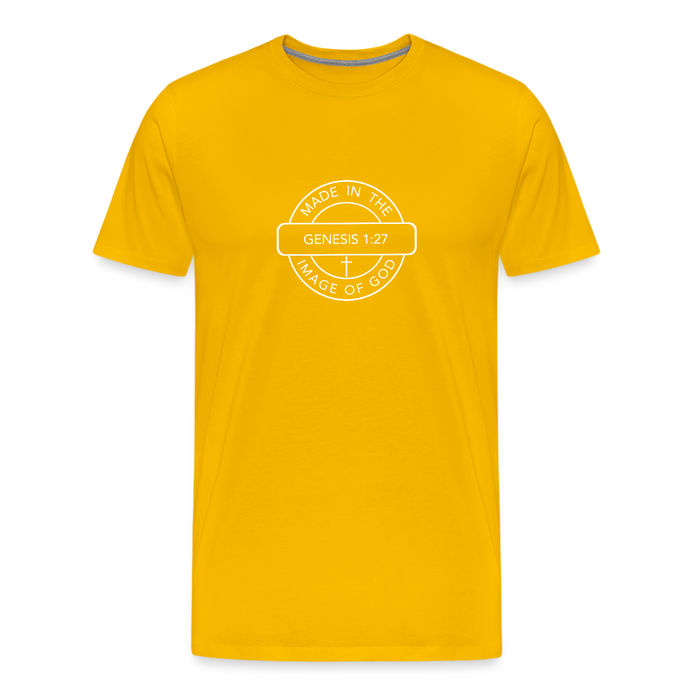 Made in the Image of God - Unisex Premium T-Shirt - sun yellow