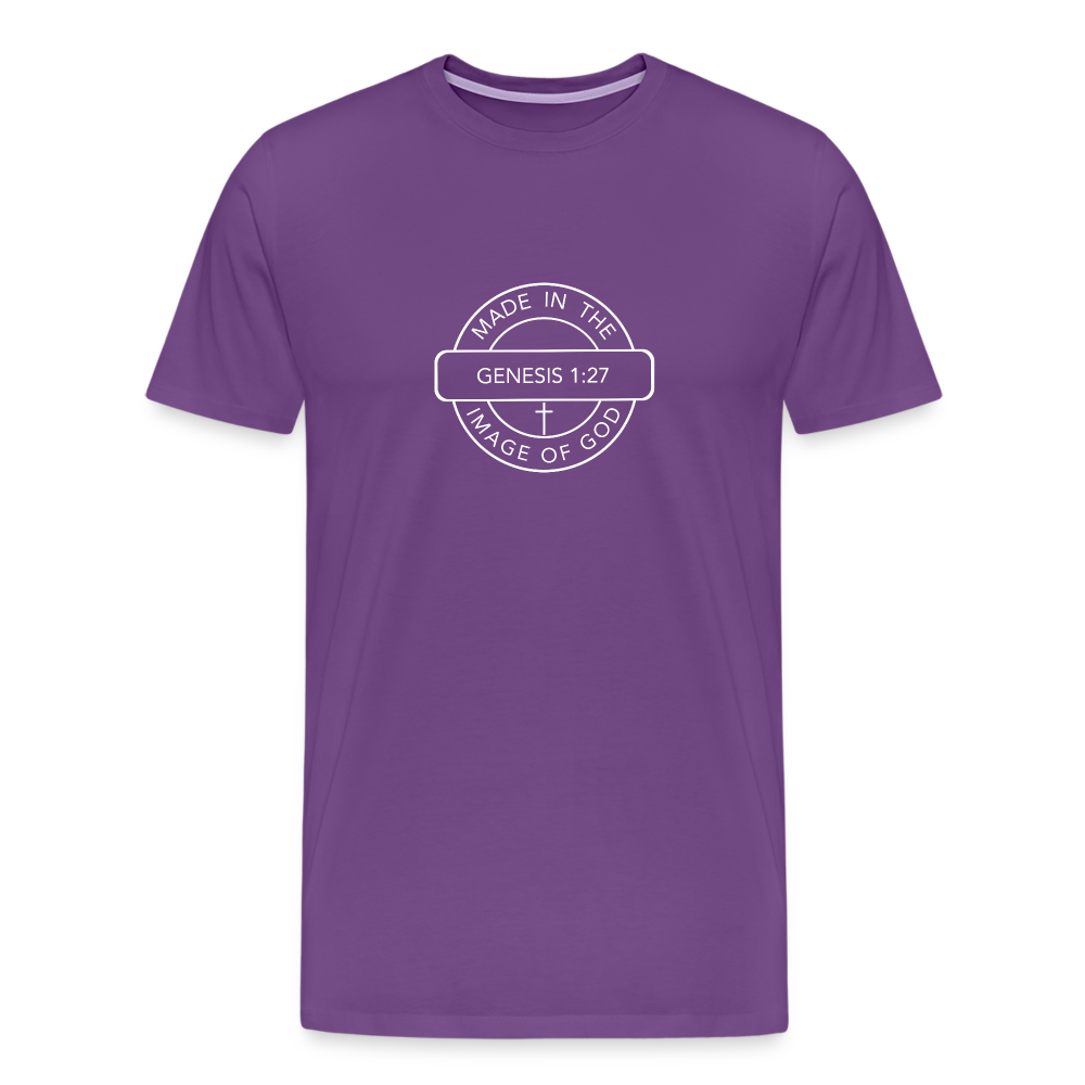Made in the Image of God - Unisex Premium T-Shirt - purple