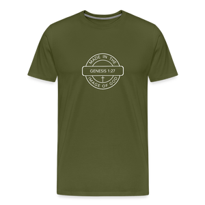 Made in the Image of God - Unisex Premium T-Shirt - olive green