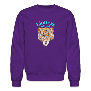 Lioness of God - Crewneck Sweatshirt - purple