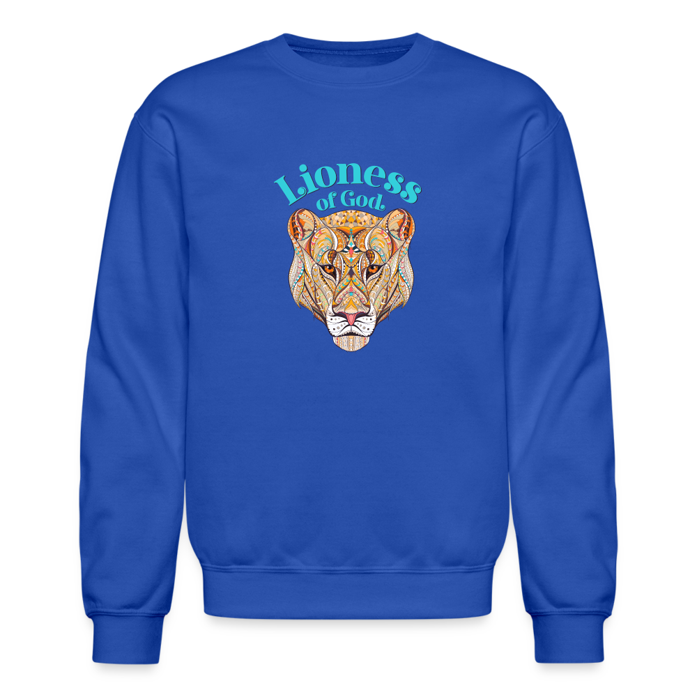 Lioness of God - Crewneck Sweatshirt - royal blue