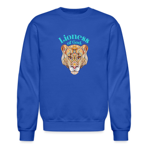 Lioness of God - Crewneck Sweatshirt - royal blue