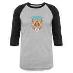 Lioness of God - Baseball T-Shirt - heather gray/black