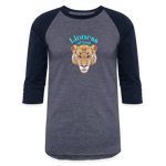 Lioness of God - Baseball T-Shirt - heather blue/navy