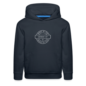 Made in the Image of God - Kids‘ Premium Hoodie - navy