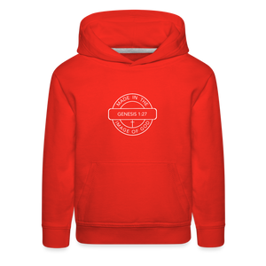 Made in the Image of God - Kids‘ Premium Hoodie - red