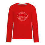 Made in the Image of God - Kids' Premium Long Sleeve T-Shirt - red