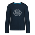 Made in the Image of God - Kids' Premium Long Sleeve T-Shirt - deep navy