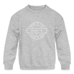 Made in the Image of God - Kids' Crewneck Sweatshirt - heather gray
