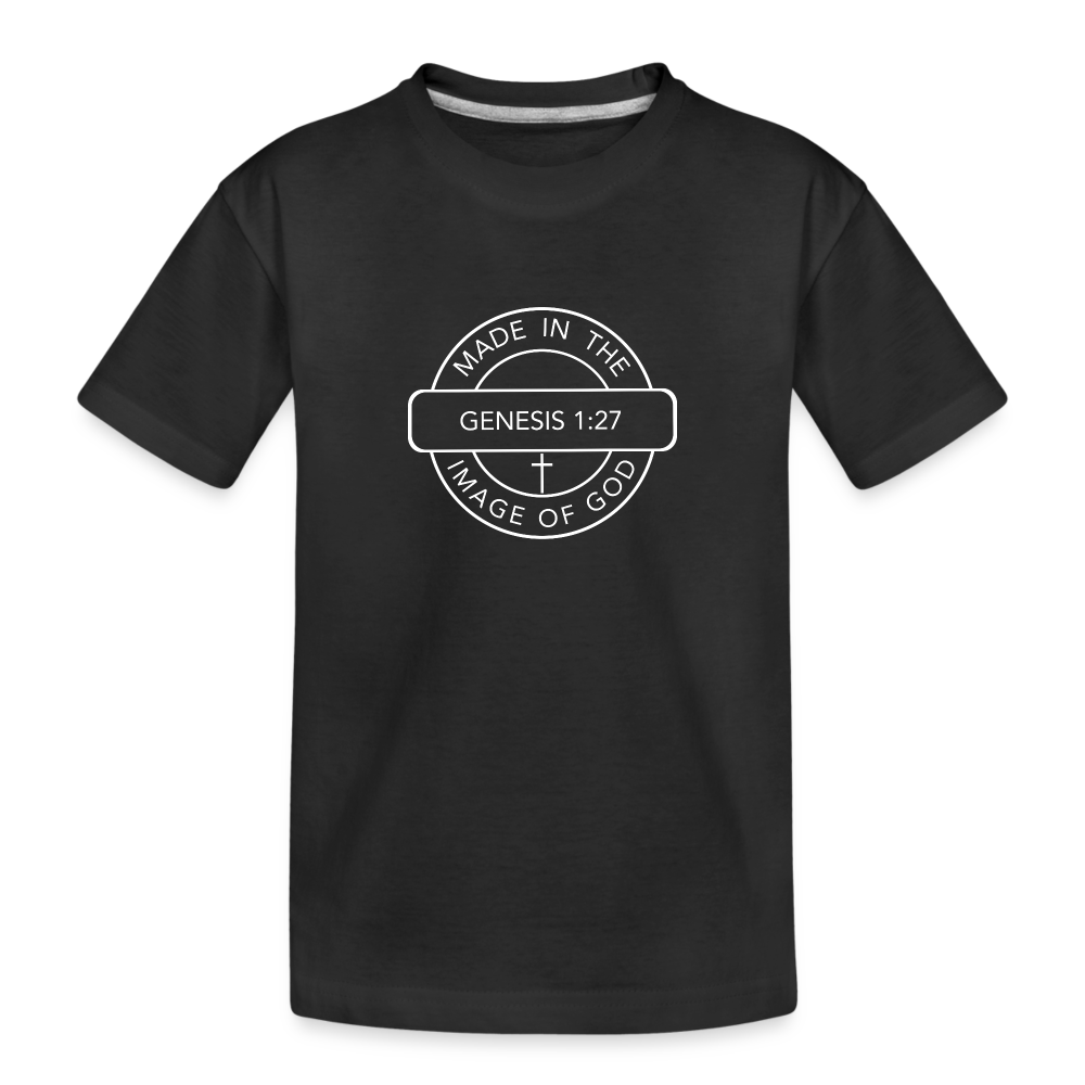 Made in the Image of God - Toddler Premium Organic T-Shirt - black