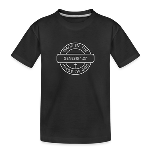 Made in the Image of God - Toddler Premium Organic T-Shirt - black