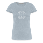 Made in the Image of God - Women’s Premium T-Shirt - heather ice blue