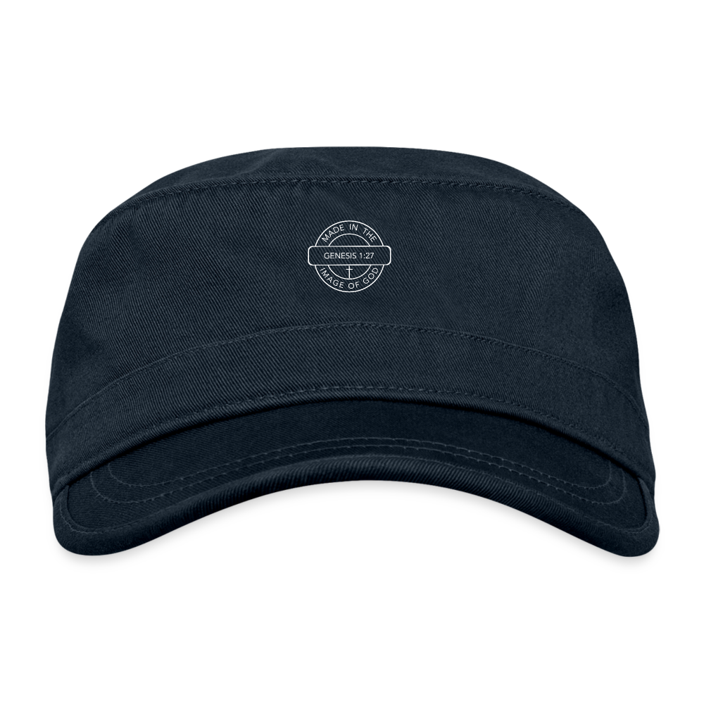Made in the Image of God - Organic Cadet Cap - navy