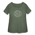 Made in the Image of God - Women’s Curvy T-Shirt - heather military green