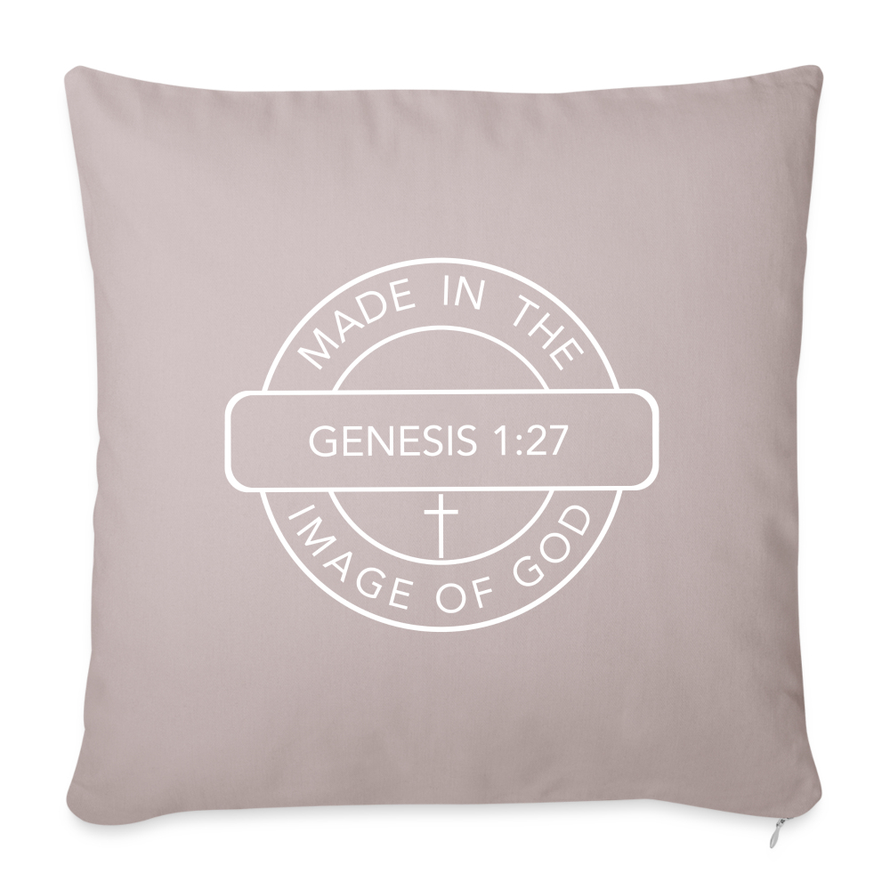 Made in the Image of God - Throw Pillow Cover - light taupe