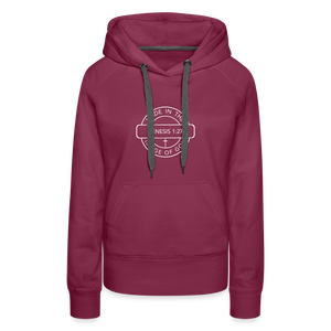 Made in the Image of God - Women’s Premium Hoodie - burgundy